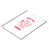 Save the birds notizblock (Linke Seite)