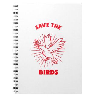 Save the birds notizblock