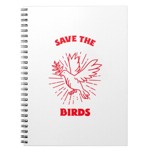 Save the birds notizblock (Vorderseite)