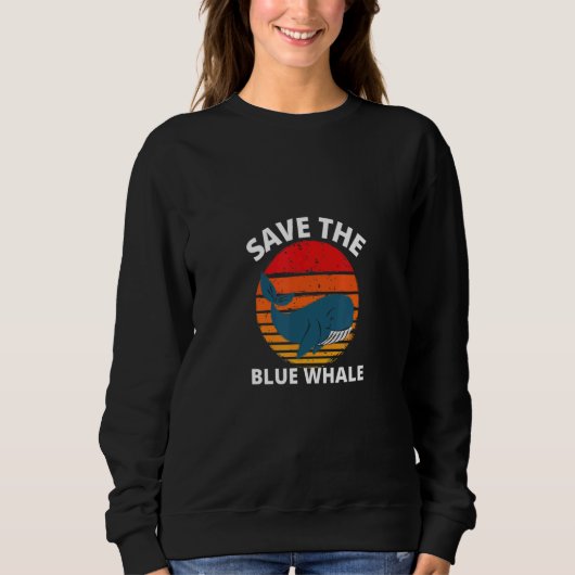 SAVE THE BLUE WHALE SWEATSHIRT (Vorderseite)