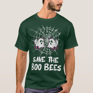 Save The Boo Bees Funny Breast Cancer Awareness Ha T-Shirt