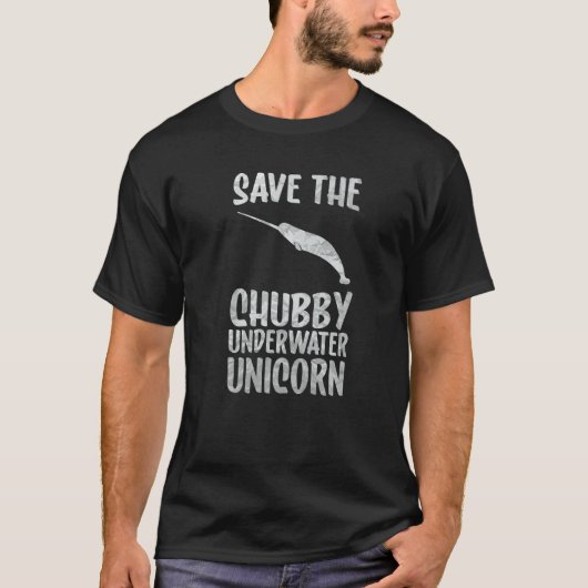 save the chubby unicorn Save The Narwhals T-Shirt (Vorderseite)