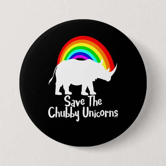 Save The Chubby Unicorns Button (Vorderseite)