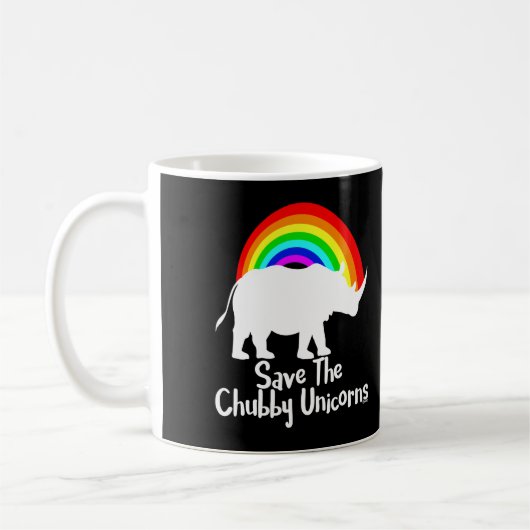 Save The Chubby Unicorns Kaffeetasse (Links)