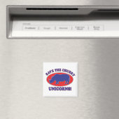 Save the Chubby Unicorns Magnet (In Situ (Geschirrspüler))