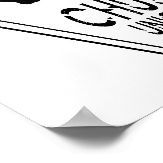 Save The Chubby Unicorns Poster (Ecke)