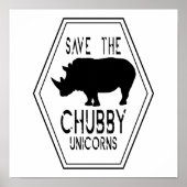 Save The Chubby Unicorns Poster (Vorne)