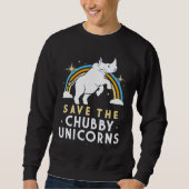 Save the chubby Unicorns Sweatshirt (Vorderseite)