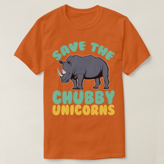 Save The Chubby Unicorns T-Shirt (Design vorne)