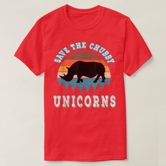 Save the chubby unicorns T-Shirt (Design vorne)