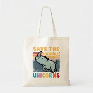 Save The Chubby Unicorns Tragetasche