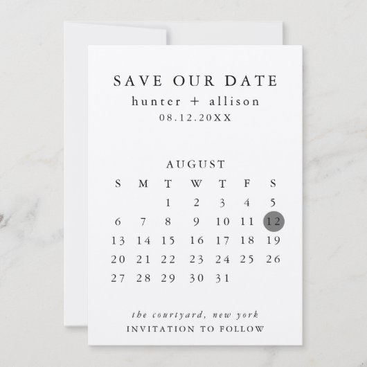 Save the Date (Vorderseite)