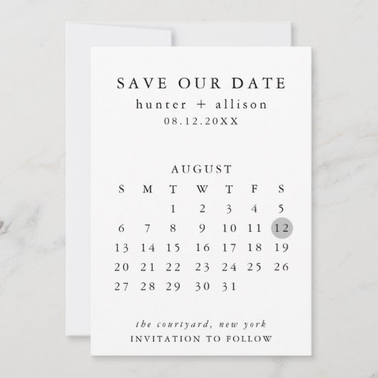 Save the Date (Vorderseite)