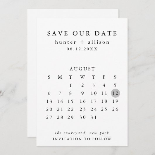 Save the Date (Vorne/Hinten)