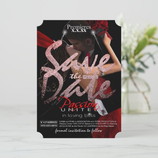 Save the Date (Stehend Vorderseite)