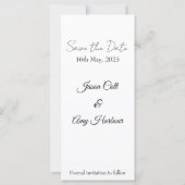 Save the Date (Rückseite)