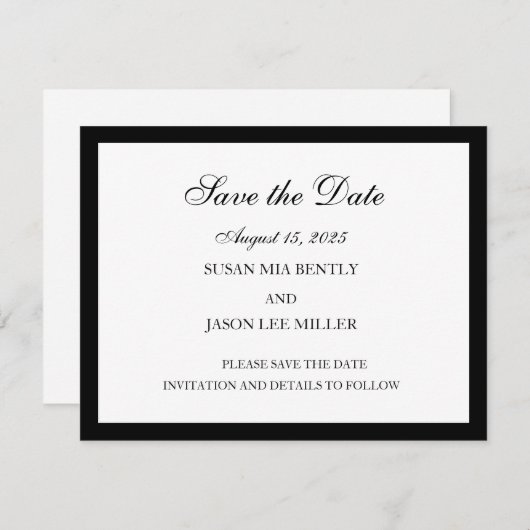 Save the Date (Vorne/Hinten)