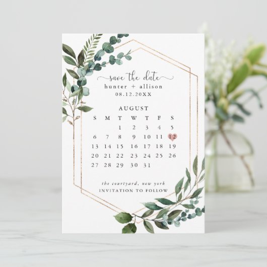 Save the Date (Stehend Vorderseite)