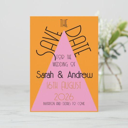 Save The Date (Stehend Vorderseite)