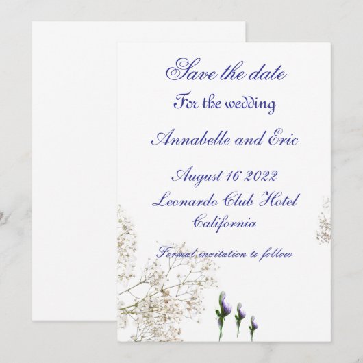 Save the Date (Vorne/Hinten)