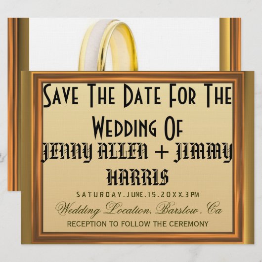 Save The Date (Vorne/Hinten)