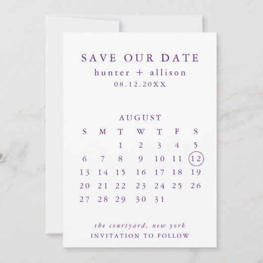 Save the Date (Vorderseite)