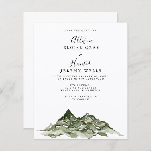 Save the Date (Vorne/Hinten)