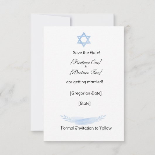 Save the Date (Vorderseite)