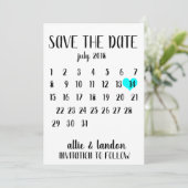 Save the Date (Stehend Vorderseite)