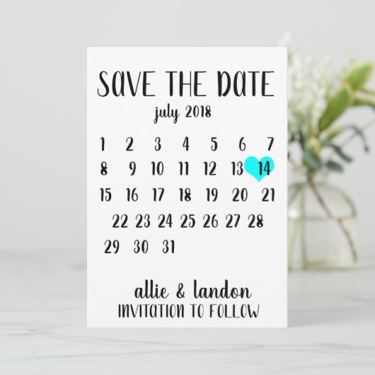 Save the Date (Stehend Vorderseite)