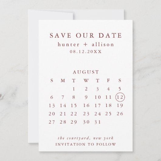 Save the Date (Vorderseite)