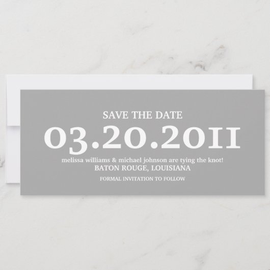 Save the Date (Vorderseite)