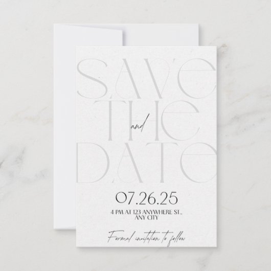 Save the Date (Vorderseite)