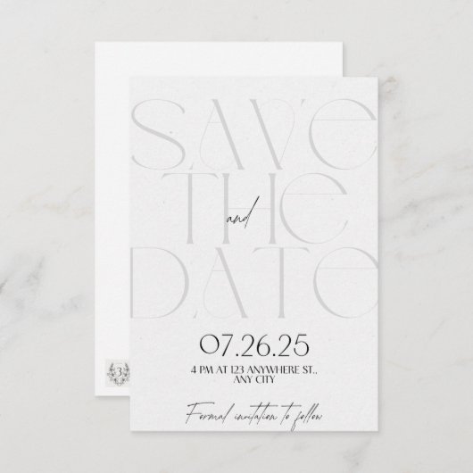 Save the Date (Vorne/Hinten)