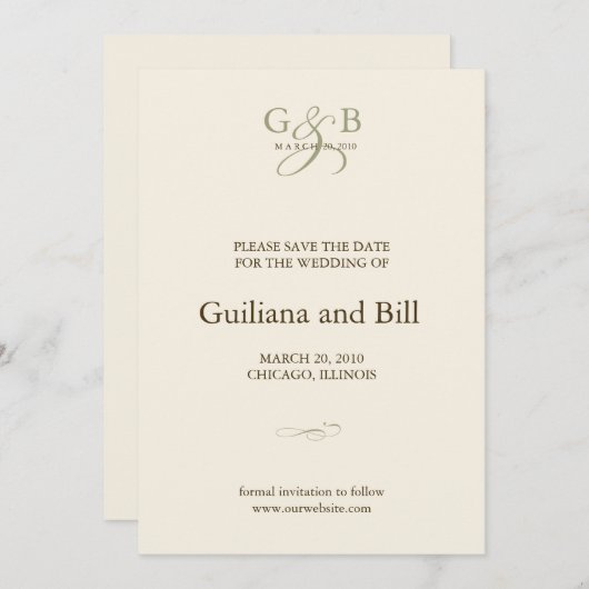 Save the Date (Vorne/Hinten)