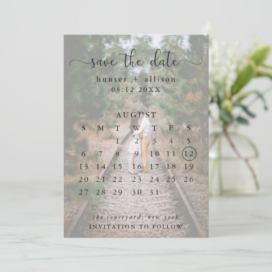 Save the Date (Stehend Vorderseite)