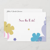 Save the Date 10 Jahre Party Minimalistisch Ankündigungspostkarte (Vorne/Hinten)