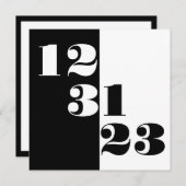 Save the Date 123123 Neujahr 23 Hochzeit (Vorne/Hinten)