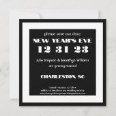 Save the Date 123123 Neujahr 23 Hochzeit (Rückseite)