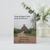 SAVE THE DATE 1 ANKÜNDIGUNGSPOSTKARTE (Stehend Vorderseite)