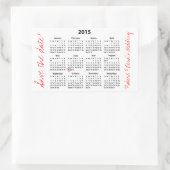 Save the Date 2015 Personalisierter Aufkleber (Tasche)