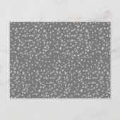 Save the Date 25th Anniversary Silver Love Hearts Postkarte (Rückseite)