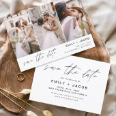 Save the Date 3 Foto Elegant Editable Modern