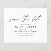 Save the Date 3 Foto Elegant Editable Modern Flyer (Hinten)