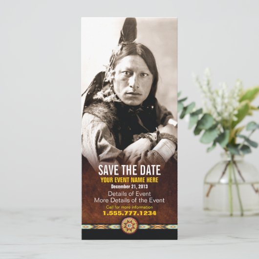 Save the Date 4x9.5-Karte (Stehend Vorderseite)