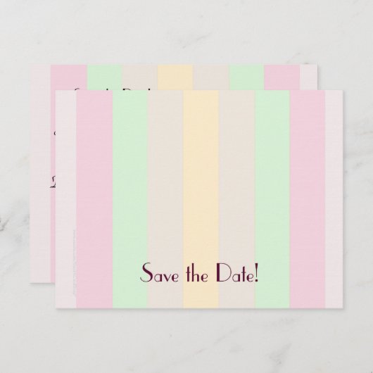 Save the Date 50. Geburtstagsfeier Postkarte (Vorne/Hinten)