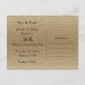 Save the Date 50 Jahre Foto Einladung (Rückseite)