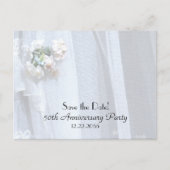 Save the Date 50 Jahre Party Ankündigungspostkarte (Vorderseite)