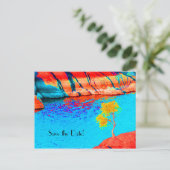 Save the Date 75. Geburtstagsfeier Postkarte (Stehend Vorderseite)