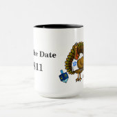 Save the Date 79811 Thanksgivukkah Tasse (Zentrum)